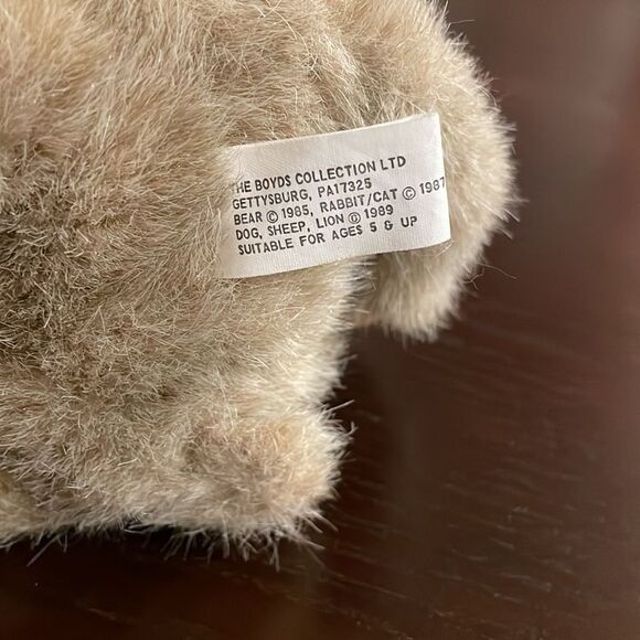 Vintage 1987 The Boyds Collection Jointed Bunny Rabbit Bean Bag Plush 13” tall - Picture 6 of 8